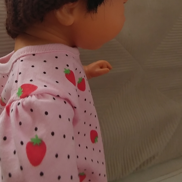 Infant Shirt Kawaii Cute Strawberry Polka Dot 3-6m - Picture 8 of 9